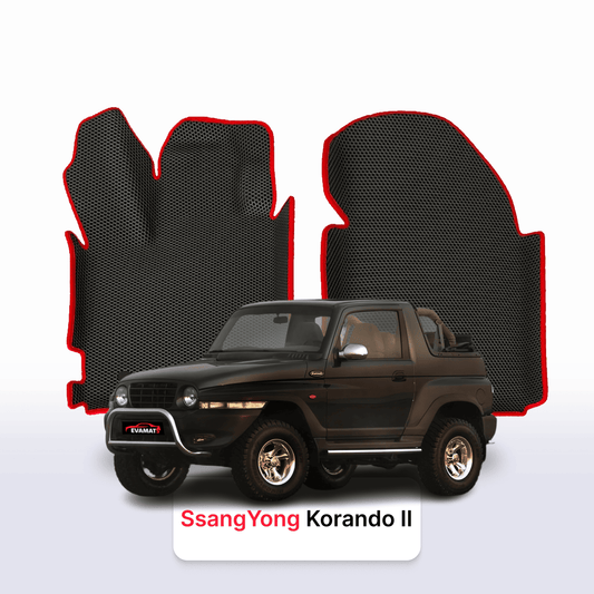 Car mats EVAMATS for SsangYong Korando 2 gen 1996-2006 year SUV CABRIO 3 door