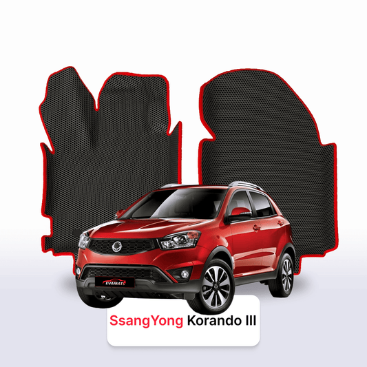 Car mats EVAMATS for SsangYong Korando 3 gen 2010-2019 year SUV 5 door