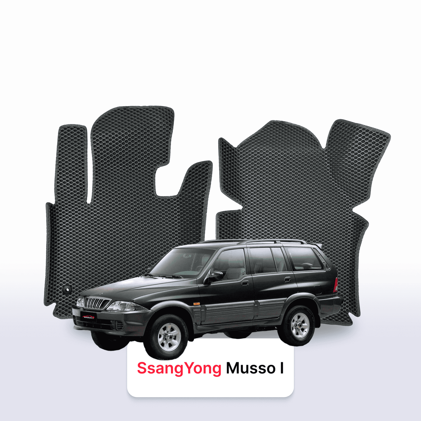 Car mats EVAMATS for SsangYong Musso 1 gen 1993-2006 year SUV