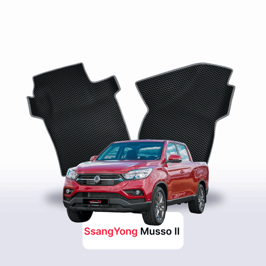 Car mats EVAMATS for SsangYong Musso 2 gen 2018-2025 year PICK-UP double cabin
