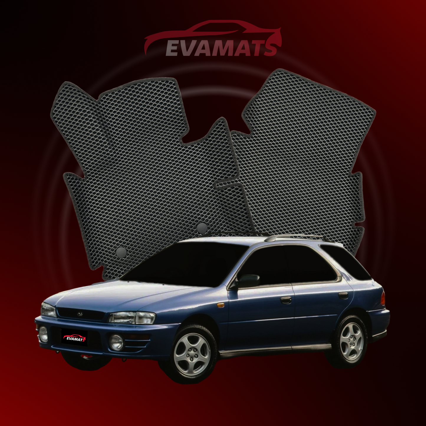 Autokoberce EVAMATS pro Subaru Impreza 1 gen 1992-2000 rok STATION WAGON