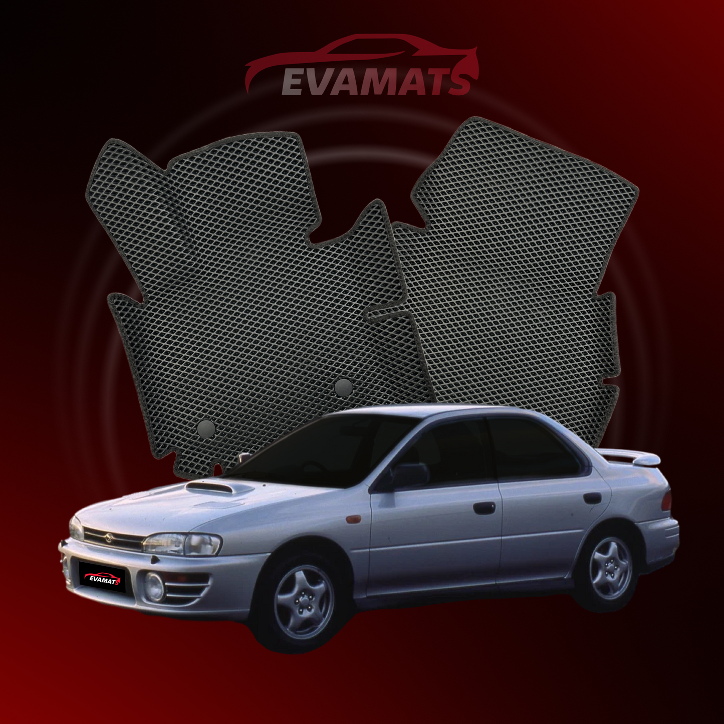 Car mats EVAMATS for Subaru Impreza 1 gen 1992-2000 year SEDAN