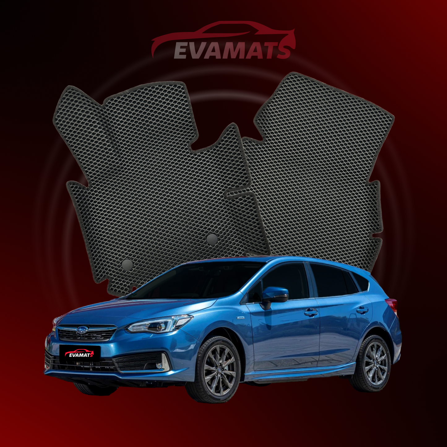 Autokoberce EVAMATS pro Subaru Impreza(GP) 5 gen 2016-2023 rok HATCHBACK 5dv.