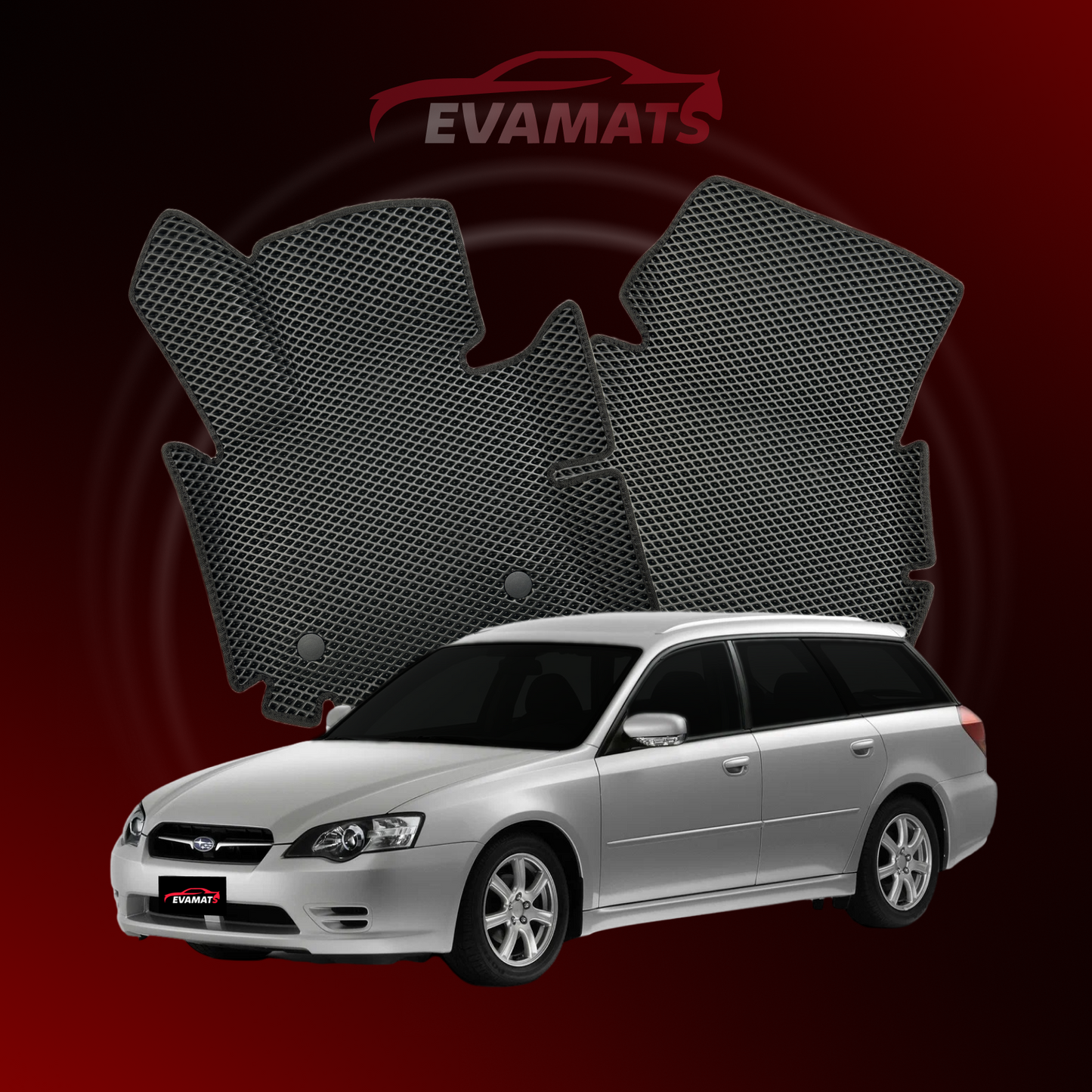 Car mats EVAMATS for Subaru Legacy 4 gen 2003-2009 year STATION WAGON