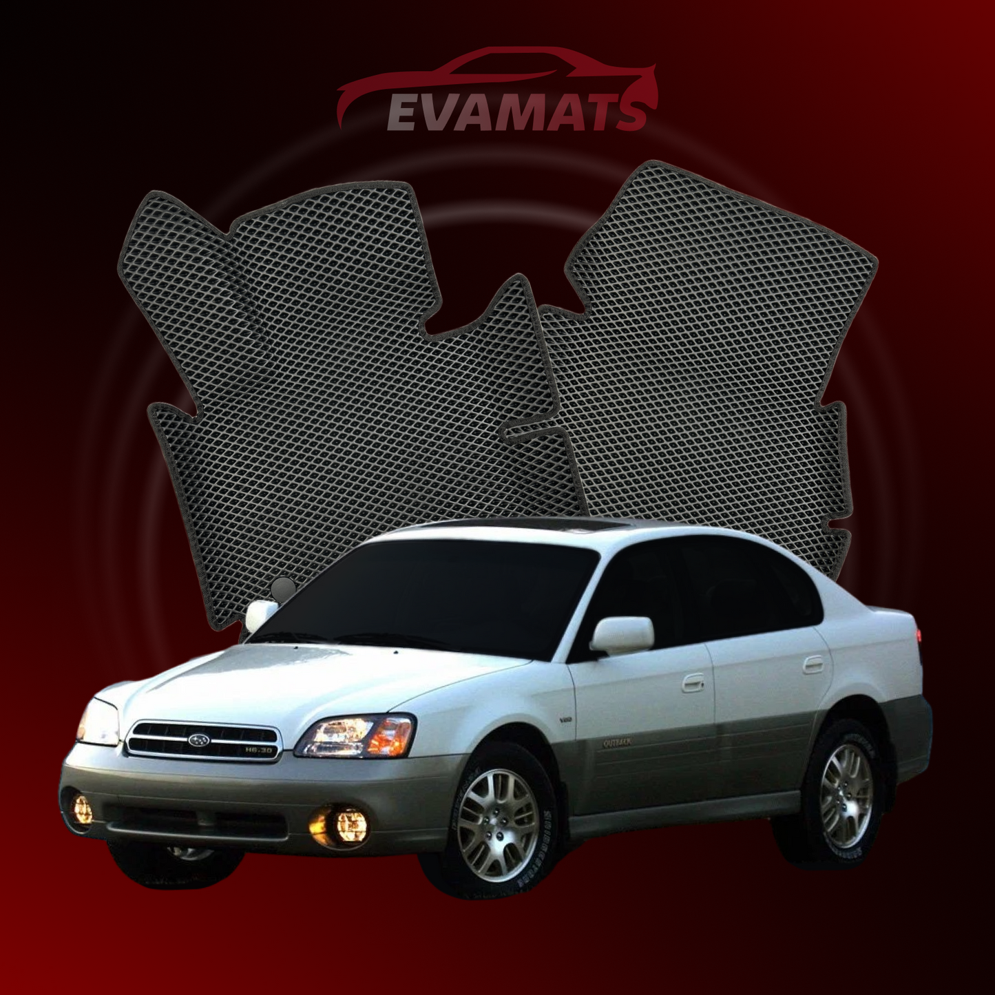 Car mats EVAMATS for Subaru Outback 2 gen 1998-2004 year SEDAN