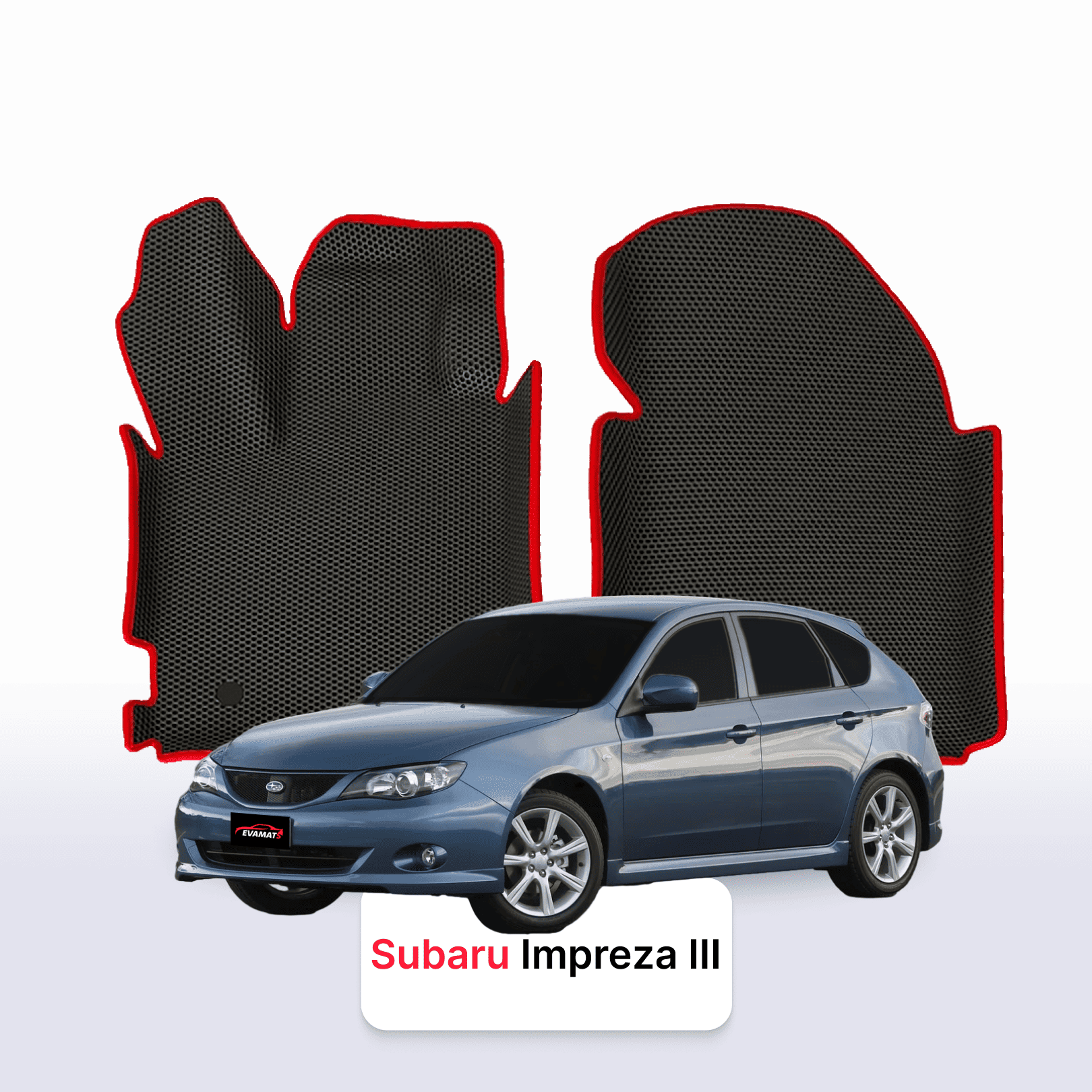 Car mats EVAMATS for Subaru Impreza(GH) 3 gen 2007-2011 year HATCHBACK 5 door