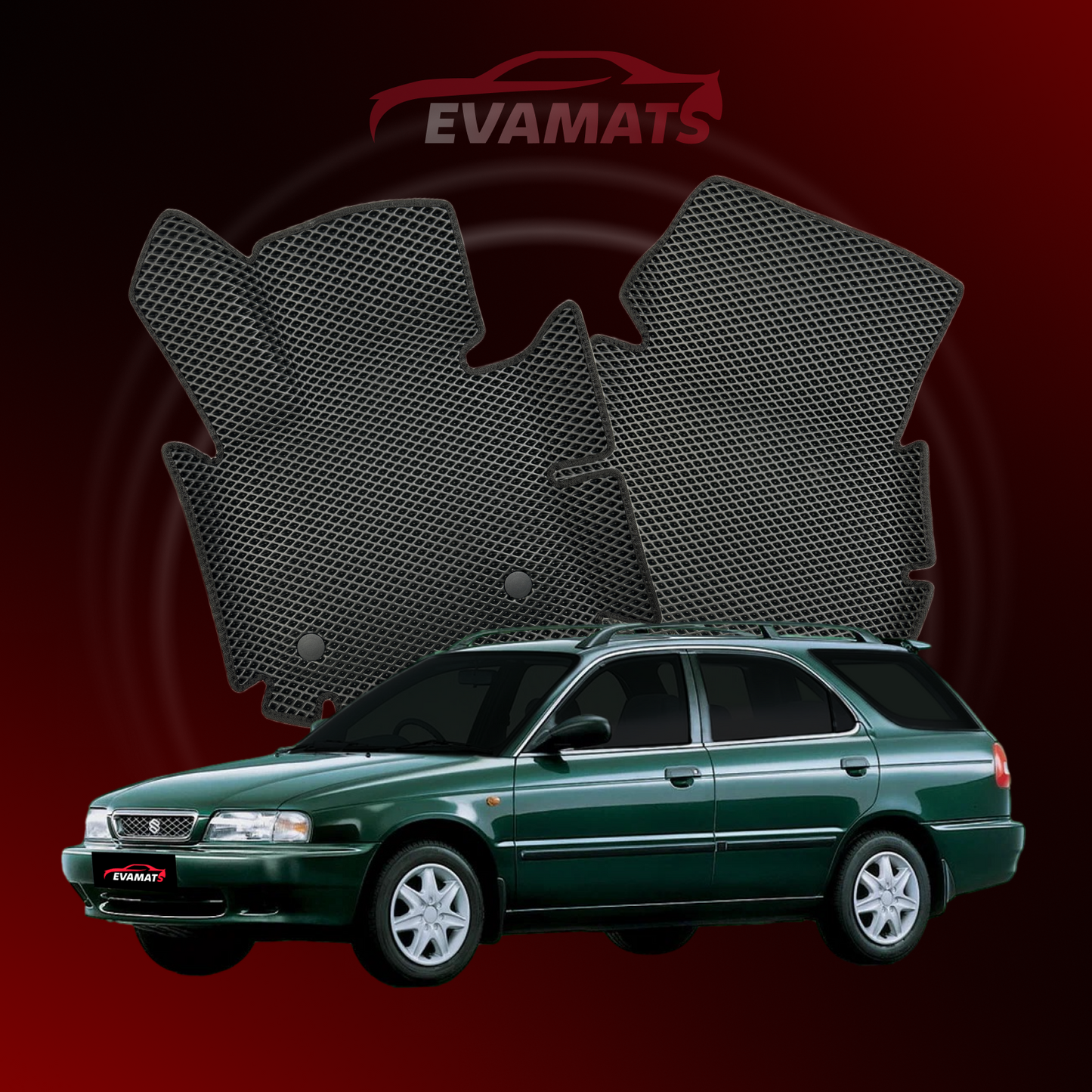 Tapis de voiture EVAMATS pour Suzuki Baleno 1 gen 1995-2002 année STATION WAGON