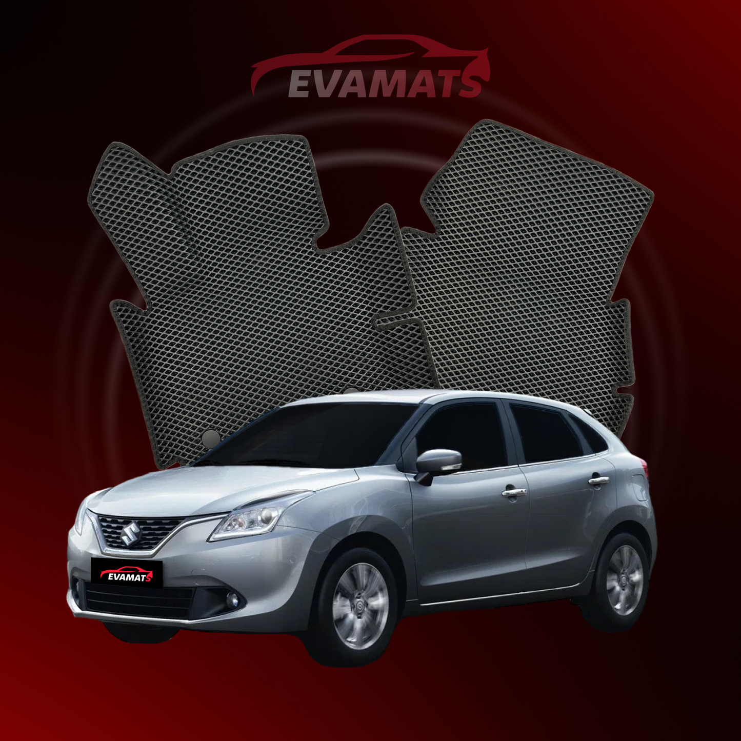 Car mats EVAMATS for Suzuki Baleno 2 gen 2015-2022 year HATCHBACK 5 door