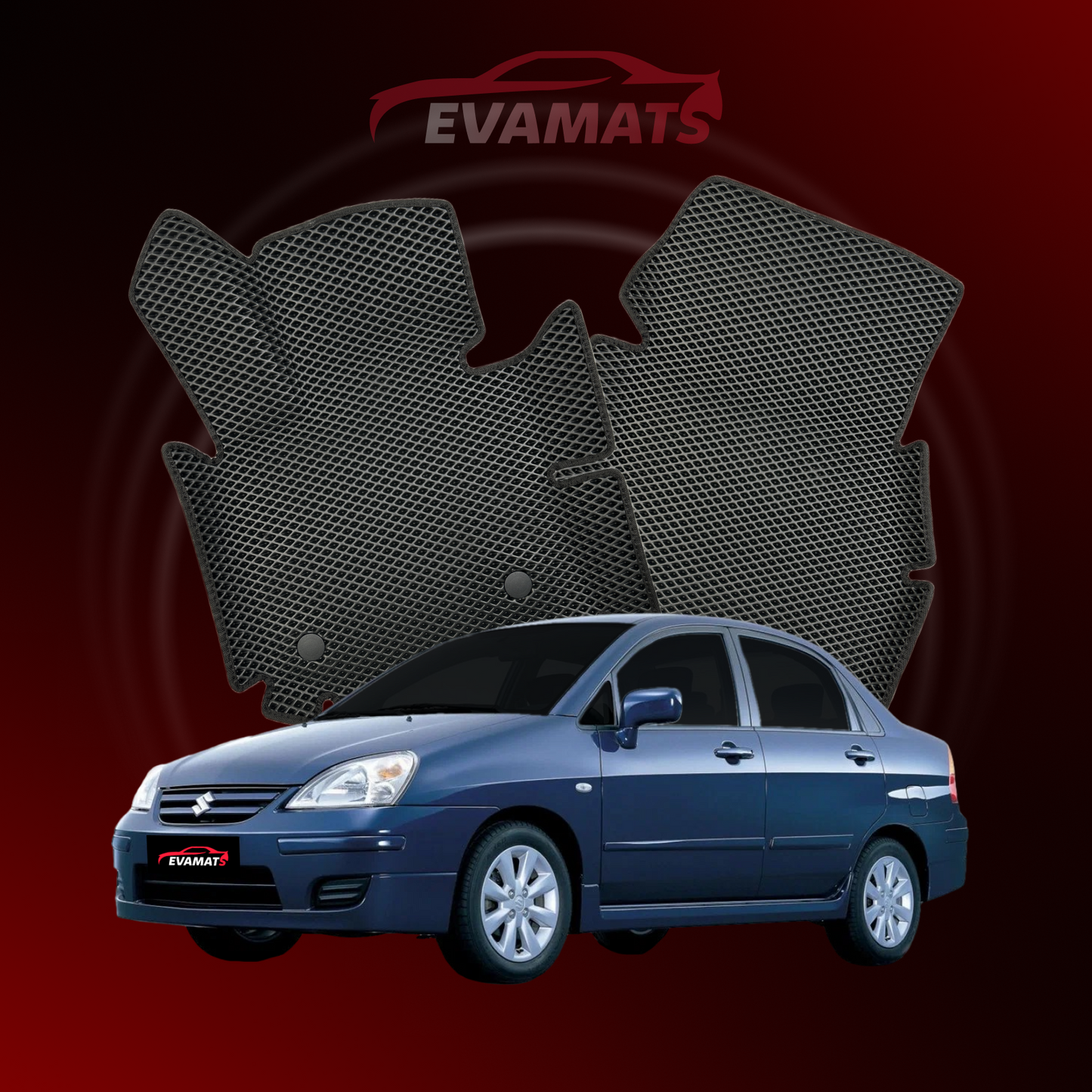 Autokoberce EVAMATS pro Suzuki Liana(ER) 1 gen 2001-2008 rok SEDAN