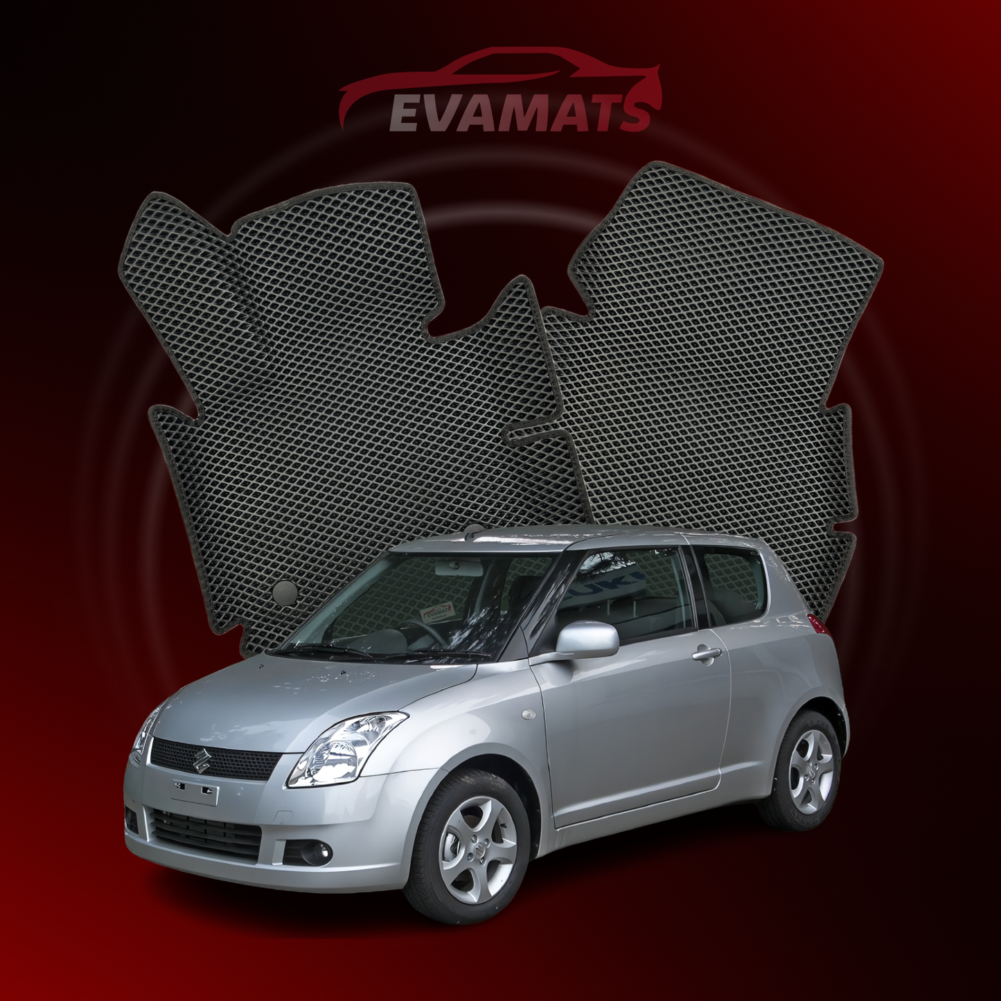 Tapis de voiture EVAMATS pour Suzuki Swift 3 gen 2004-2011 année HATCHBACK 3 portes