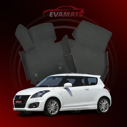 Alfombrillas de coche EVAMATS para Suzuki Swift 4ª generación 2011-2017 HATCHBACK 3 puertas