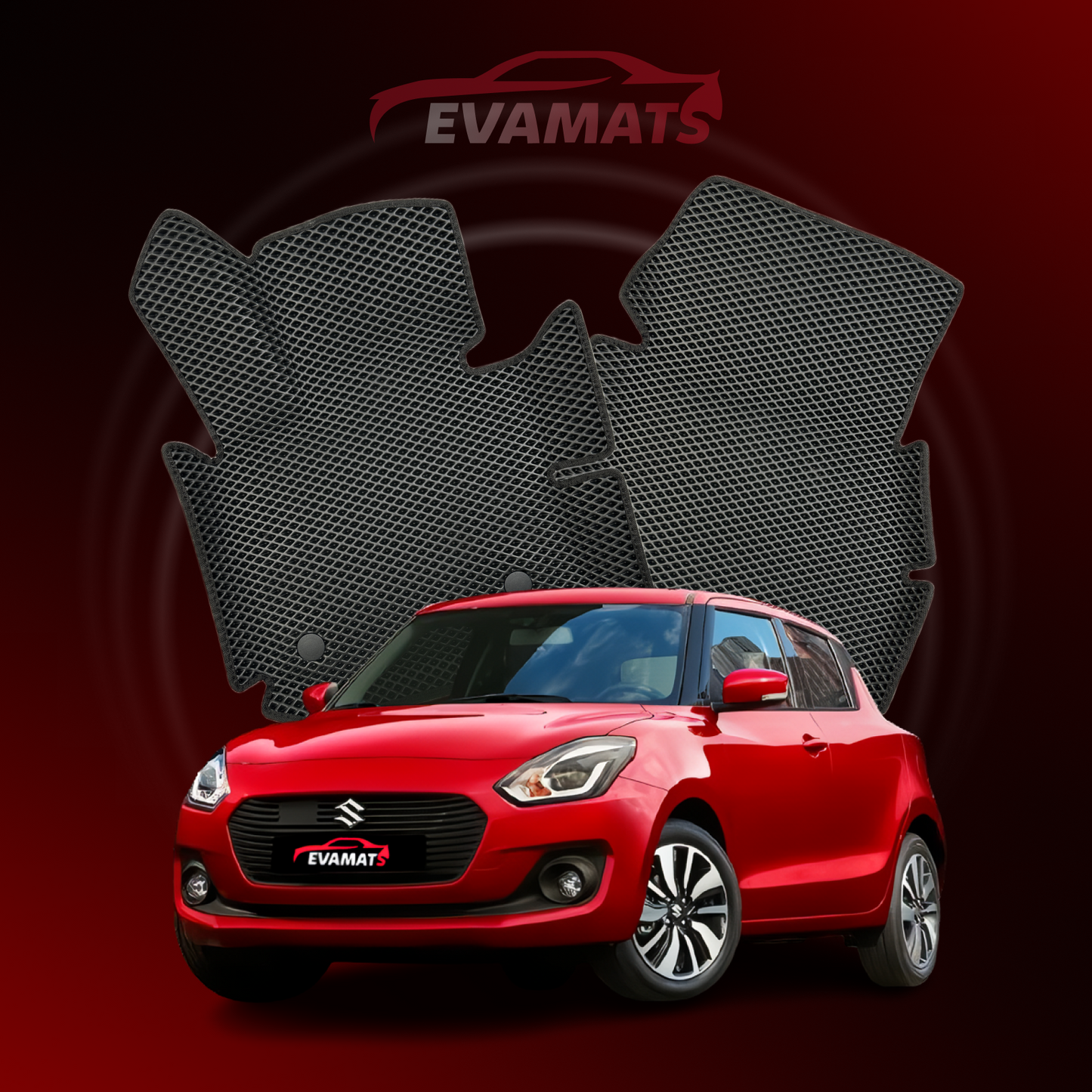 Alfombrillas de coche EVAMATS para Suzuki Swift 5 gen 2016-2023 año HATCHBACK 5 puertas