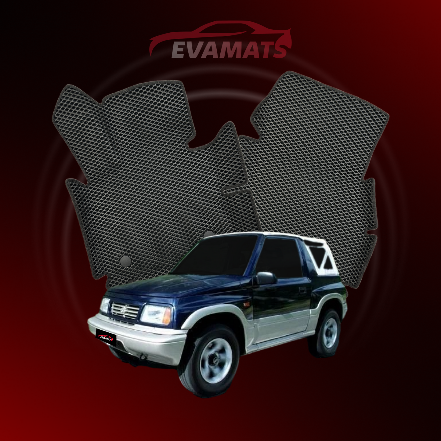 Tapis de voiture EVAMATS pour Suzuki Vitara 1 gen 1988-2006 rok SUV 3 portes Toit ouvert