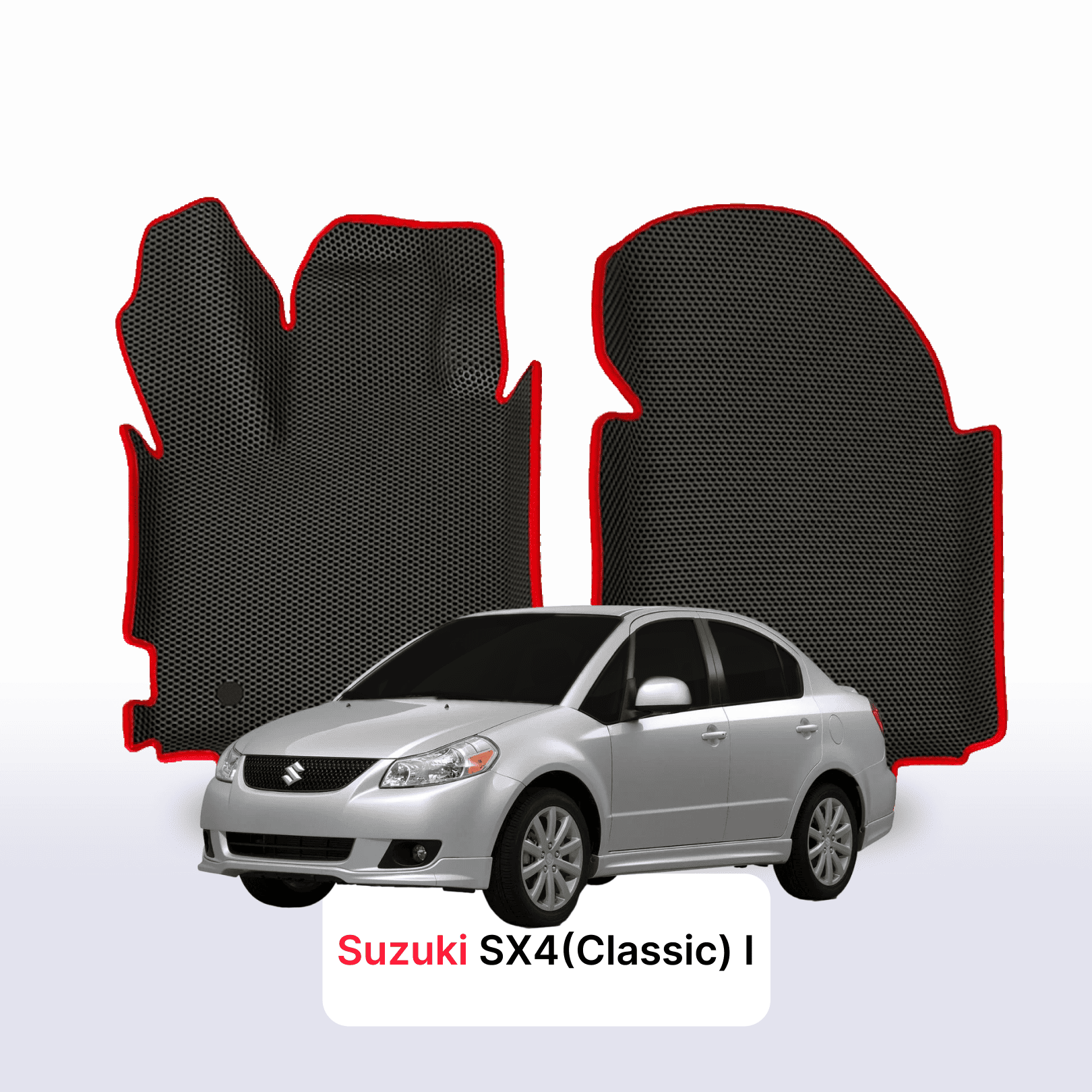 Car mats EVAMATS for Suzuki SX4(Classic) 1 gen 2006-2014 year SEDAN