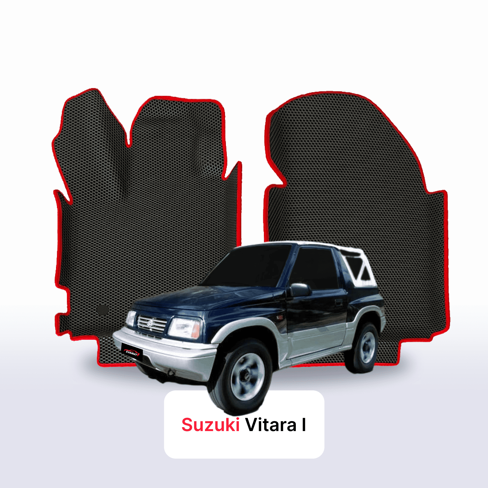 Car mats EVA for Suzuki Vitara 1 gen 1988-1997 year SUV 3 door otwarty