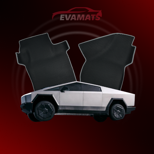 Alfombrillas de coche EVAMATS para Tesla Cybertruck 1ª generación año 2023-2024 PICK-UP cabina doble