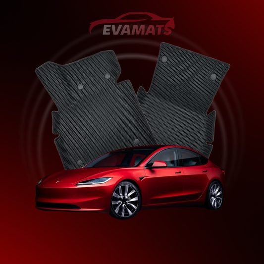 Car mats EVAMATS for Tesla Model 3(Long Range) 1 gen 2023-2025 year SEDAN (after facelift)