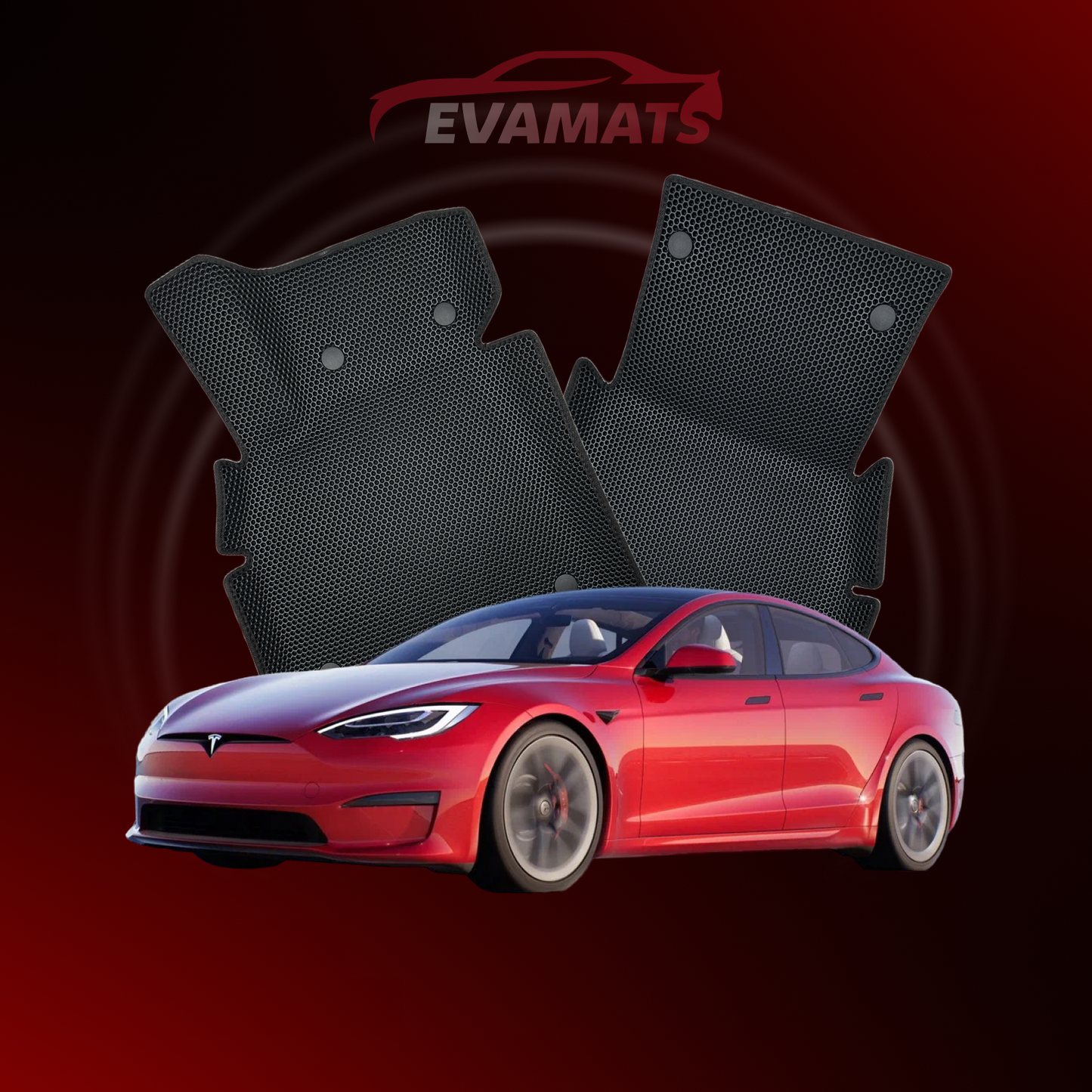 Autokoberce EVAMATS pro Tesla Model S (S85D) 1 gen 2012-2023 rok LIFTBACK