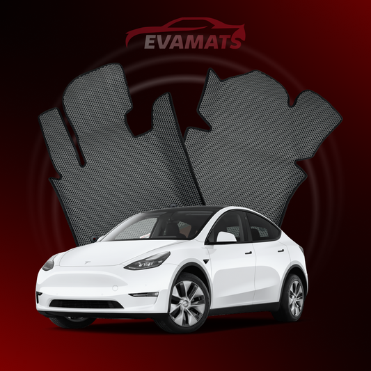 Car mats EVAMATS for Tesla Model Y Long Range 1 gen 2015-2023 year SUV 7 seater