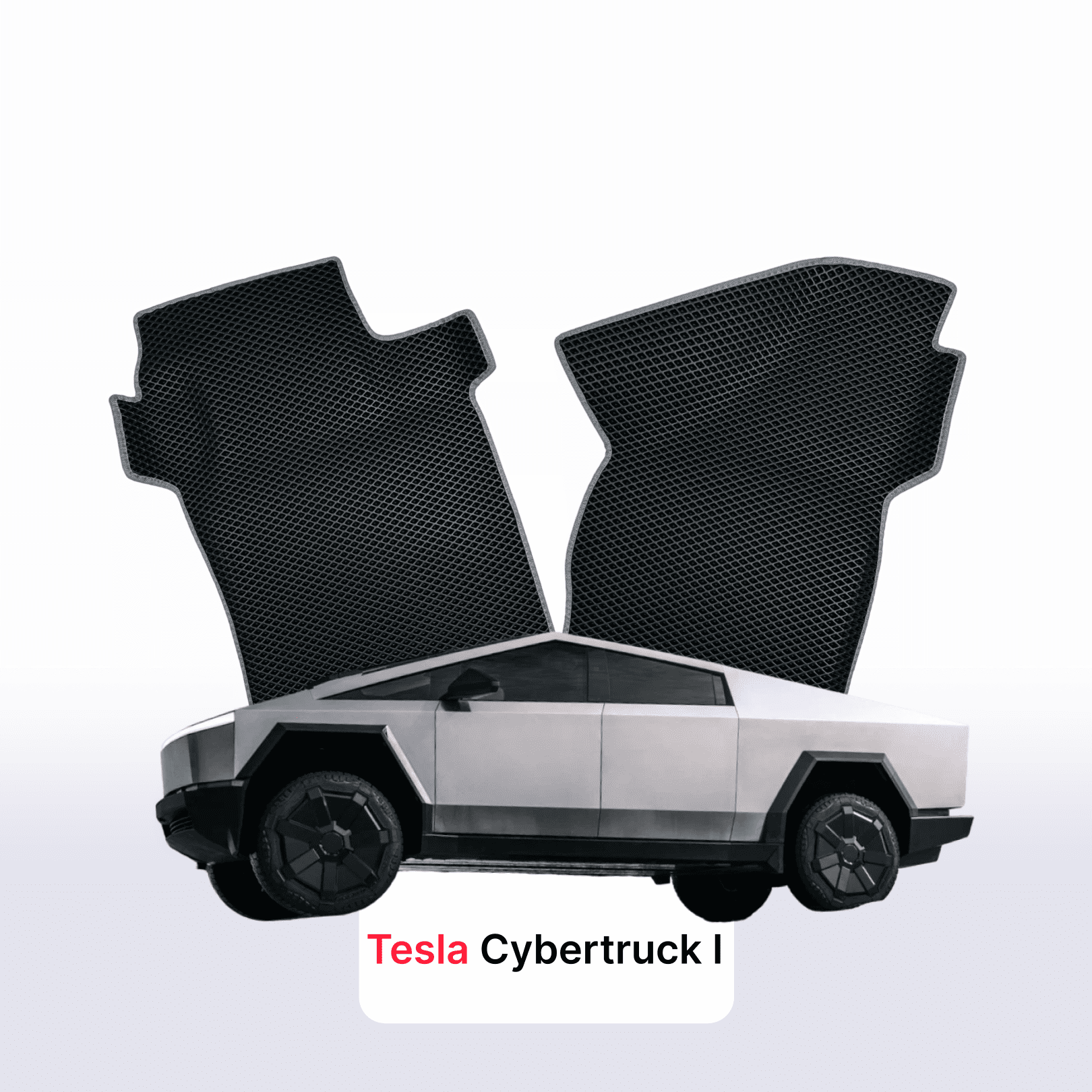 Car mats EVA for Tesla Cybertruck 1 gen 2023-2028 year PICK-UP double cabin