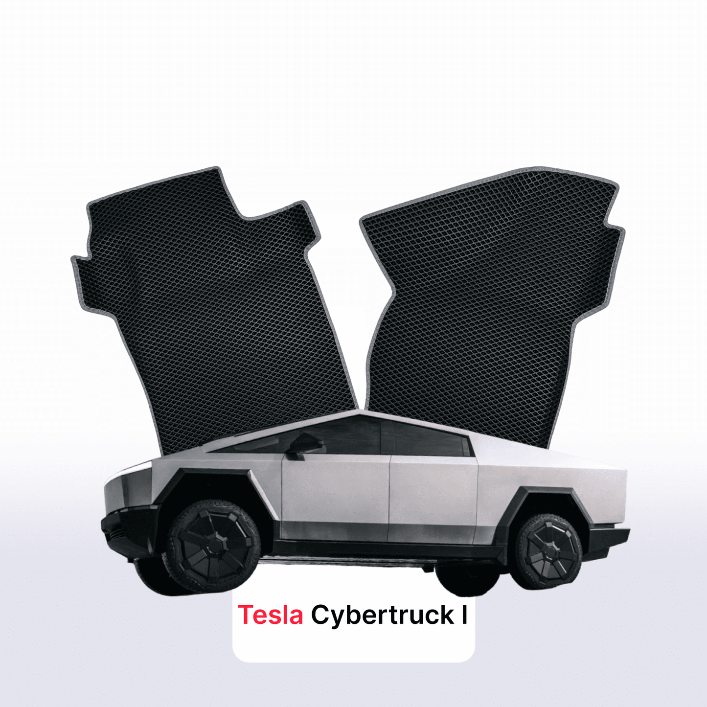 Car mats EVAMATS for Tesla Cybertruck 1 gen 2023-2024 year PICK-UP double cabin