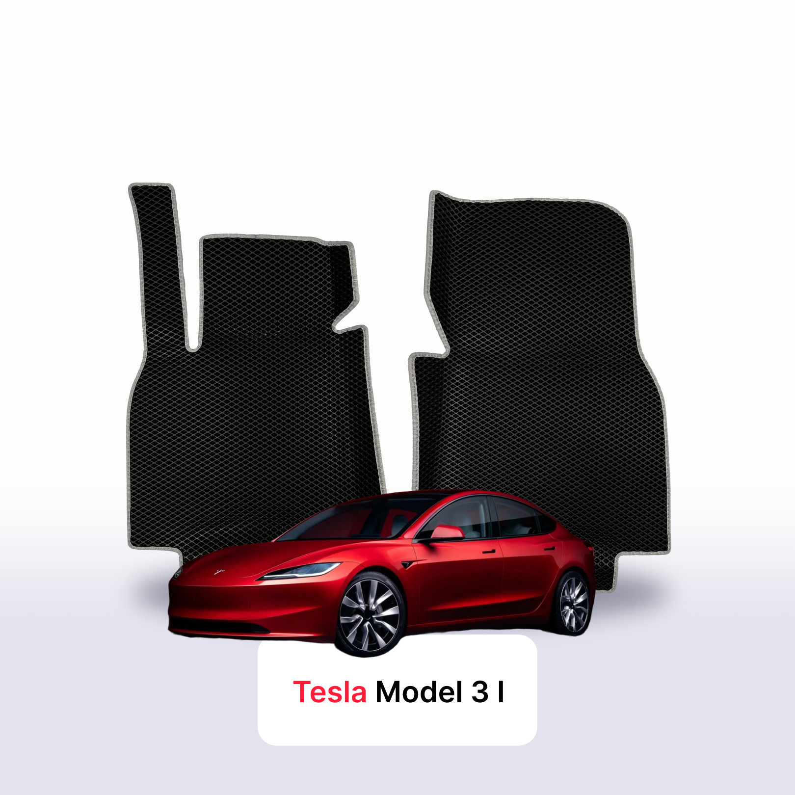 Car mats EVA for Tesla Model 3(Long Range) 1 gen 2023-2027 year SEDAN faceliftING