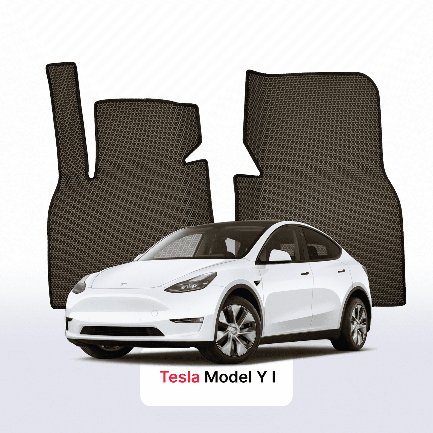 Car mats EVAMATS for Tesla Model Y Long Range 1 gen 2015-2025 year SUV 5 seater