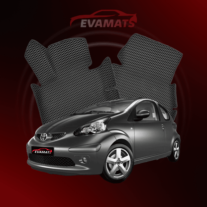 Car mats EVAMATS for Toyota Aygo 1 gen 2005-2014 year HATCHBACK 3 door