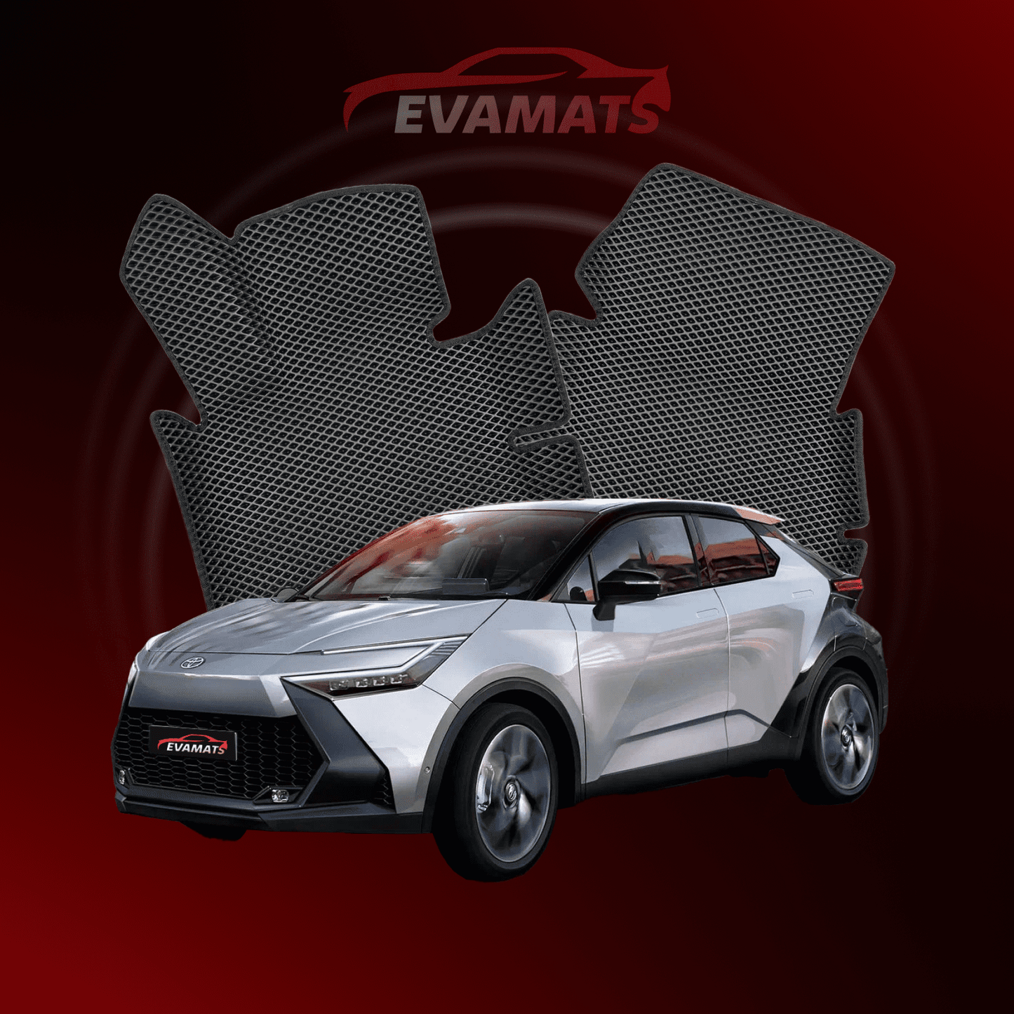 Tappetini per auto EVAMATS per Toyota C-HR 2 gen 2023-2025 anno SUV