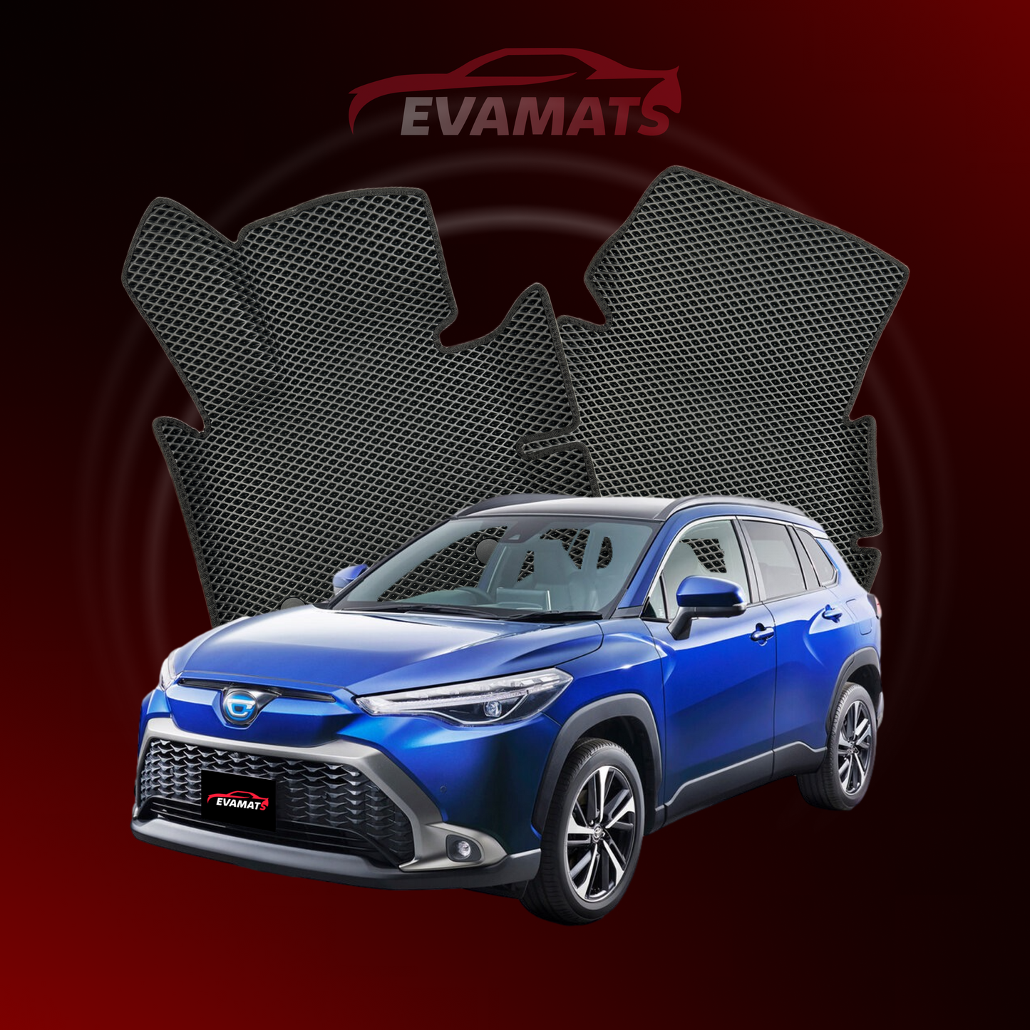 Tappetini per auto EVAMATS per Toyota Corolla Cross 1 generazione 2020-2025 anno SUV