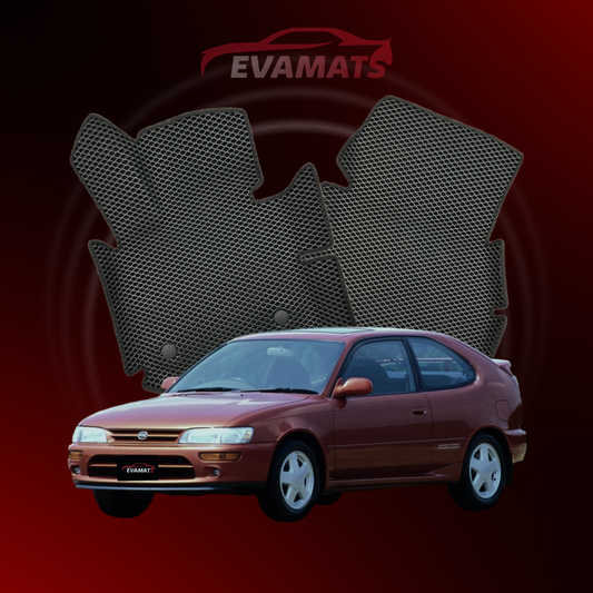 Fußmatten EVAMATS für Toyota Corolla 7. Generation 1991–2000, Schrägheck, 3-türig