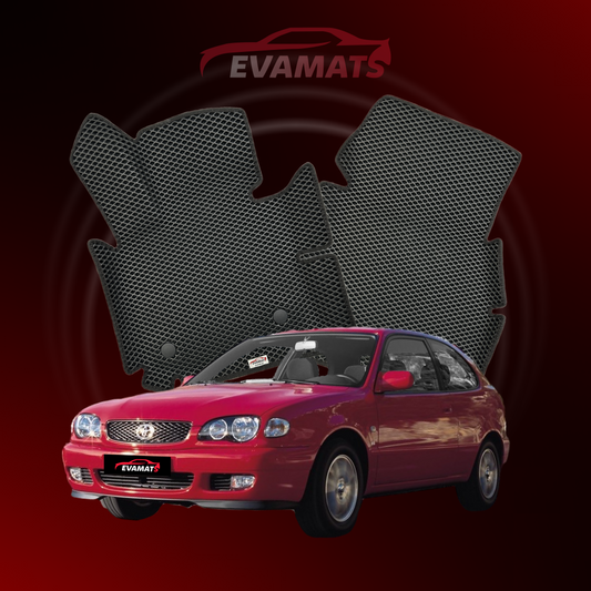 Alfombrillas de coche EVAMATS para Toyota Corolla 8ª generación 1995-2002 HATCHBACK 3 puertas