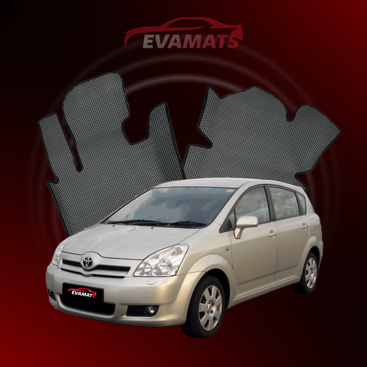 Fußmatten EVAMATS für Toyota Corolla Verso 2. Generation 2004-2009 Jahr MINIVAN 7-Sitzer