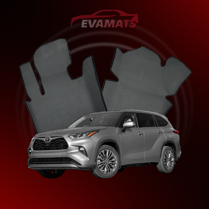 Car mats EVAMATS for Toyota Highlander 4 gen 2019-2023 year SUV 7 seater