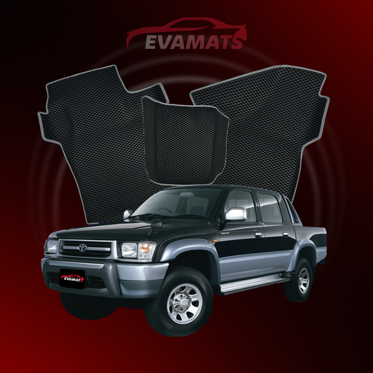 Alfombrillas de coche EVAMATS para Toyota Hilux 6ª generación año 1997-2005 PICK-UP cabina doble