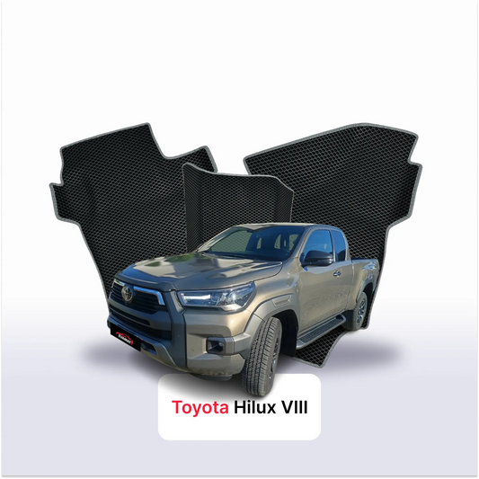Car mats EVAMATS for Toyota Hilux 8 gen 2015-2026 year PICK-UP półtorej kabiny