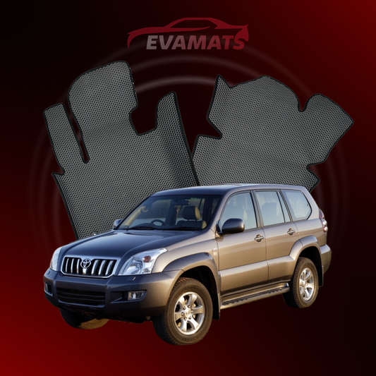 Alfombrillas de coche EVAMATS para Toyota Land Cruiser J120 Prado 3ª generación 2002-2009 SUV 5 puertas