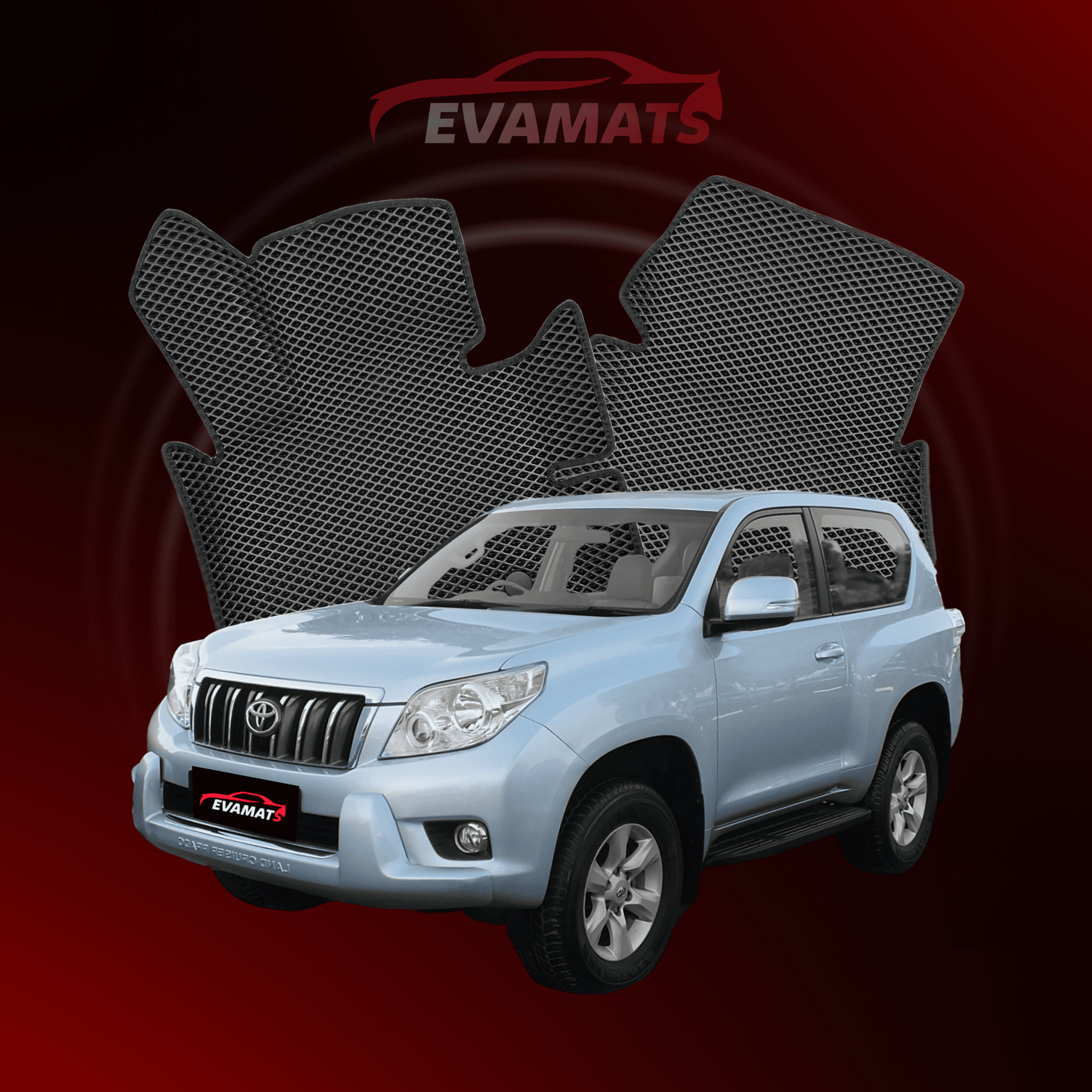 Car mats EVAMATS for Toyota Land Cruiser J150 2009-2025 year SUV 3 door