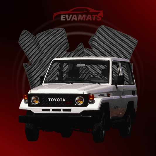 Fußmatten EVAMATS für Toyota Land Cruiser J70 1984-2007 Baujahr SUV 3-türig