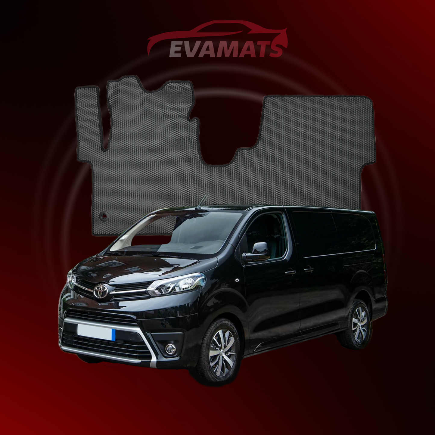 Car mats EVAMATS for Toyota ProAce Verso 2016-2023 year MINIVAN LONG VIP 7 seater