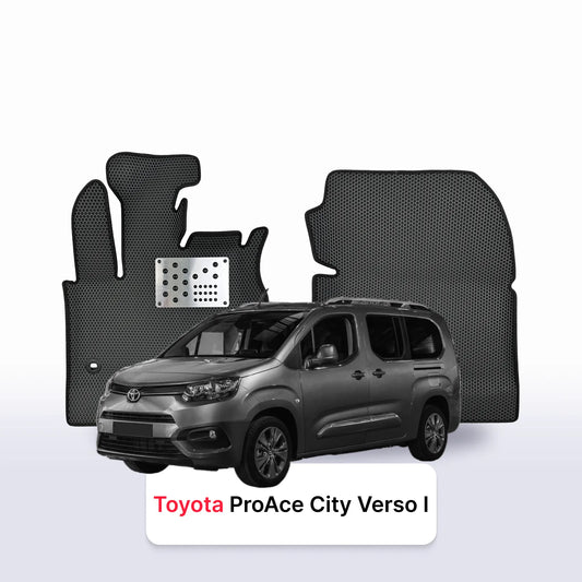 Car mats EVAMATS for Toyota ProAce City Verso 2019-2028 year LONG MINIVAN