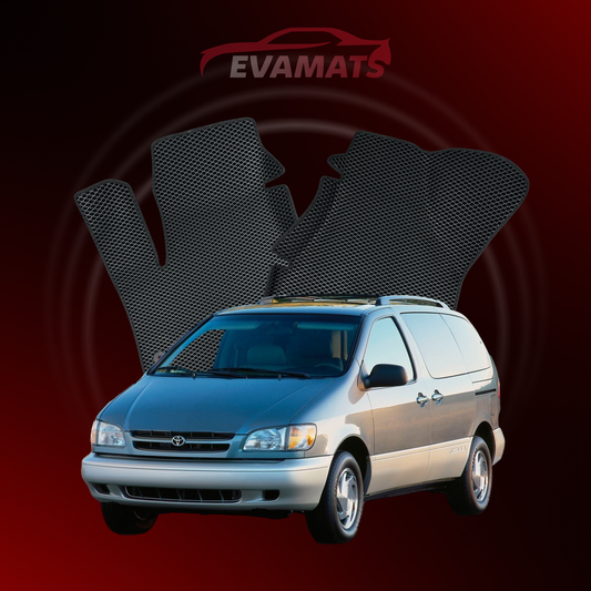 Autokoberce EVAMATS pro Toyota Sienna 1 1997-2003 rok výroby MINIVAN