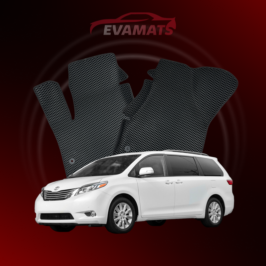 Car mats EVAMATS for Toyota Sienna 3 2010-2020 year MINIVAN