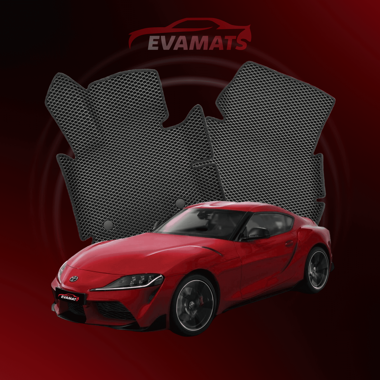 Car mats EVAMATS for Toyota Supra 5 gen 2019-2025 year COUPE