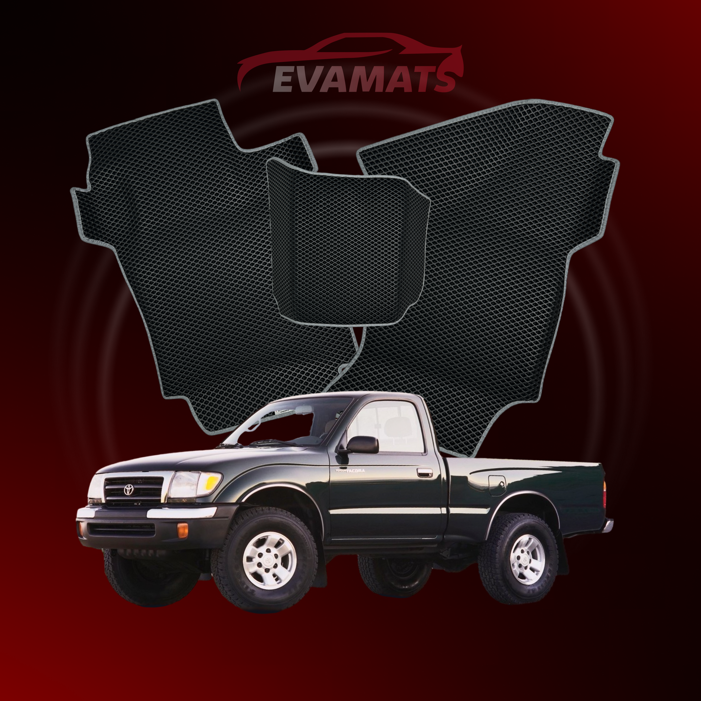 Alfombrillas de coche EVAMATS para Toyota Tacoma 1ª generación año 1995-2004 PICK-UP cabina simple