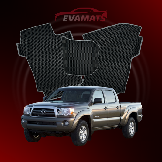 Car mats EVAMATS for Toyota Tacoma 2 gen 2004-2015 year PICK-UP double cabin