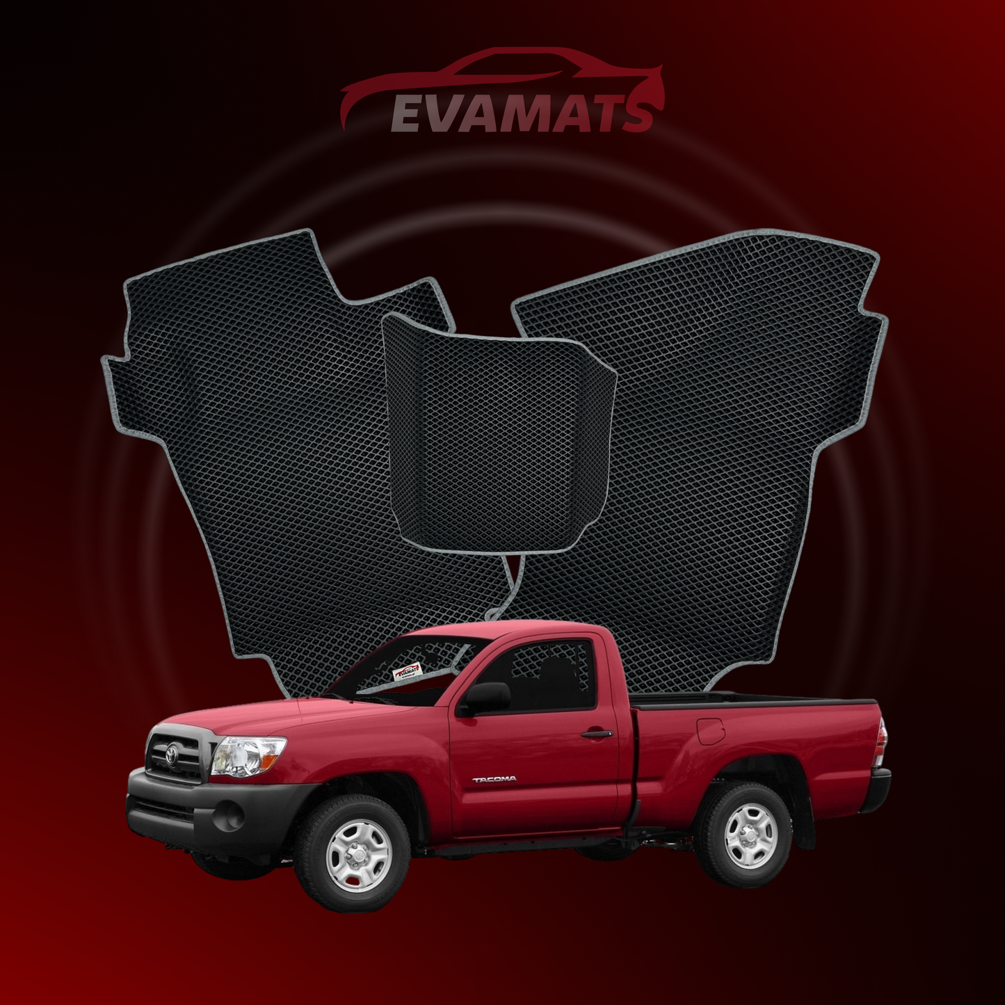 Alfombrillas de coche EVAMATS para Toyota Tacoma 2ª generación año 2004-2015 PICK-UP cabina simple