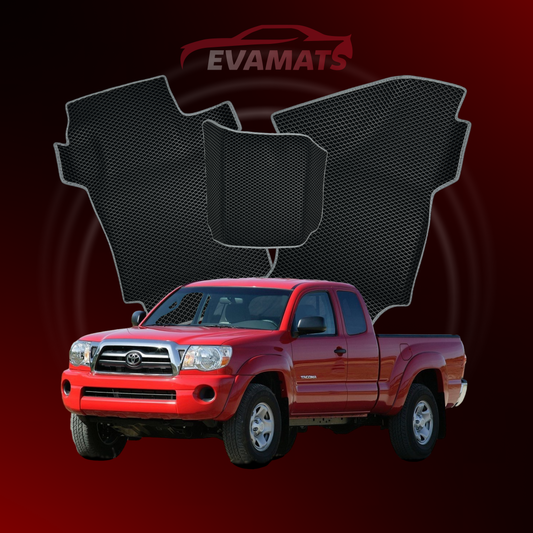 Car mats EVAMATS for Toyota Tacoma 2 gen 2004-2015 year PICK-UP one-and-half cabin