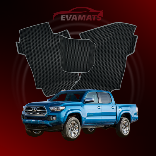 Car mats EVAMATS for Toyota Tacoma 3 gen 2015-2025 year SHORT PICK-UP double cabin