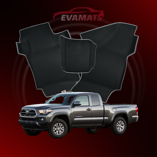 Car mats EVAMATS for Toyota Tacoma 3 gen 2015-2025 year PICK-UP one-and-half cabin